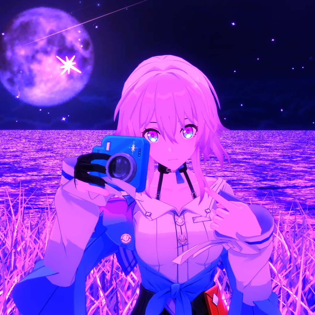 “你…你干嘛一直看着我啦？”