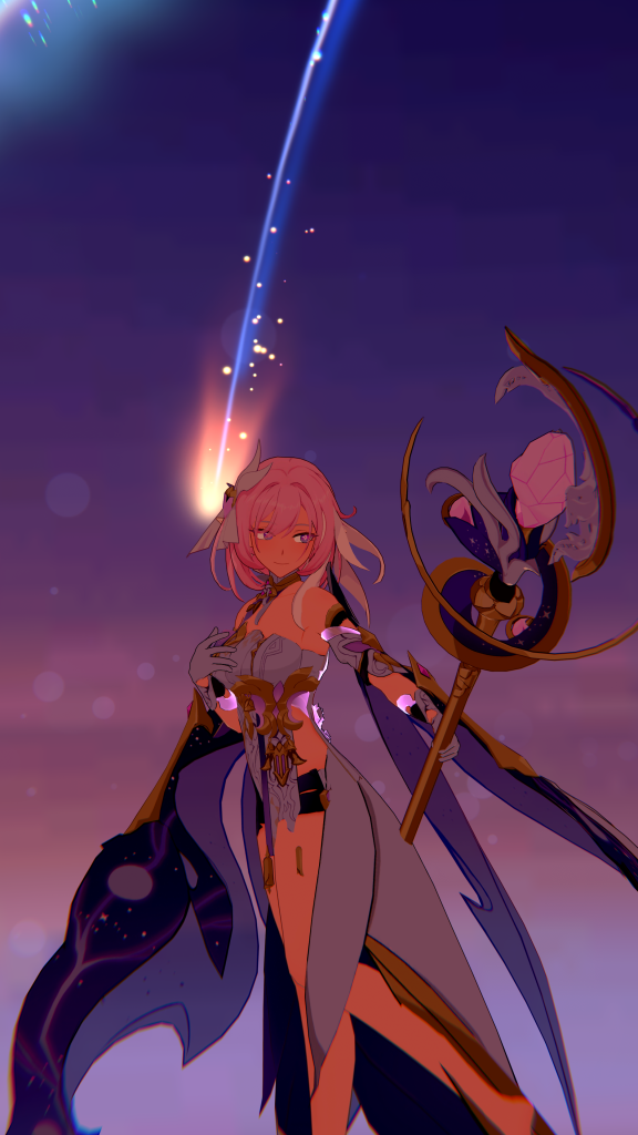 “星星划过的时候✨，要记得许愿哦~”